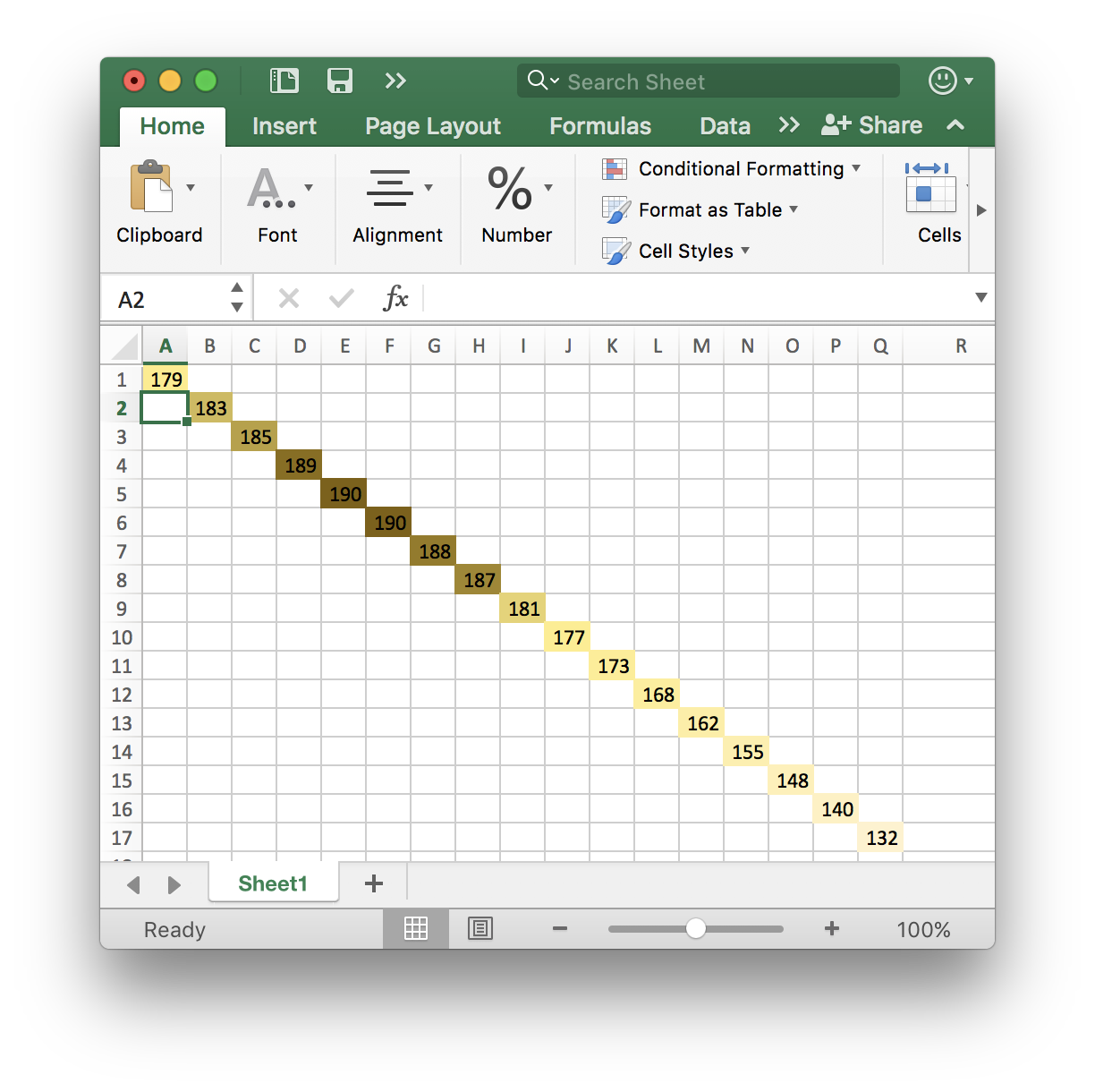 excel for mac 2016- get to the backstage area